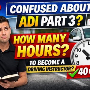 Become a driving instructor 40 hours training pink badge